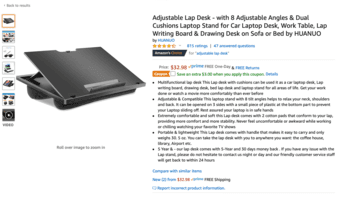 Adjustable Lap Desk used in good condition 1