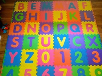 Baby/toddler alphabet mat 1