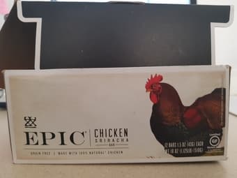 Epic protein bars (Chicken Sriracha) 17 count. 1