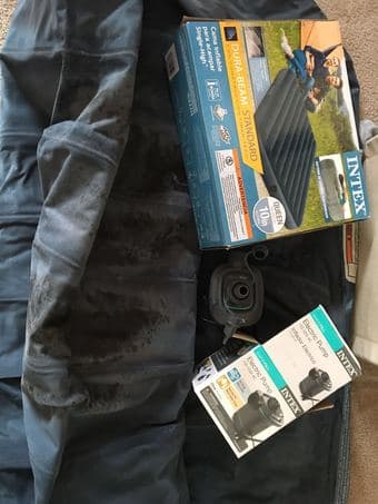 electric pump +  free queen size Airbed 1