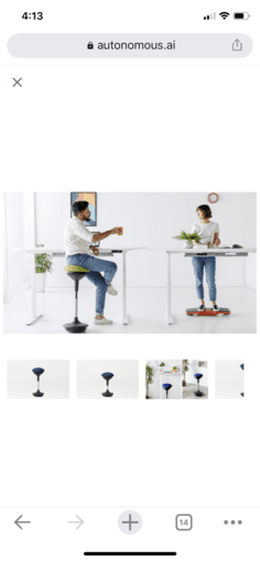 Ergo autonomous desk stool 1