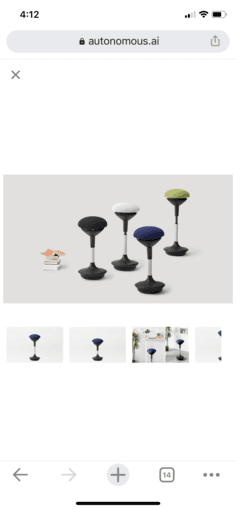 Ergo autonomous desk stool 2