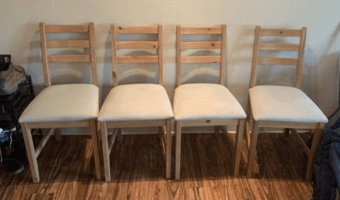 IKEA LERHAMN Dining chairs 1