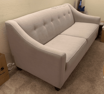 Comfortable grey couch 2