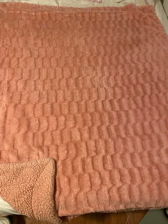 Pink Furry Comforter Throw Blanket 3
