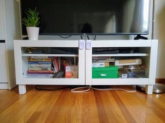 IKEA (Besta) TV media + glass doors 1