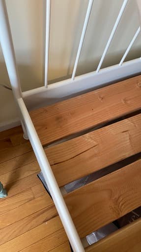 Full IKEA LEIRVIK Bed Frame w/ Slats 4