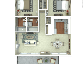 Converted living room with shared bathroom in Palo Alto 1