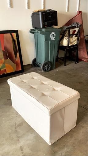 Beautiful large storage ottoman 1