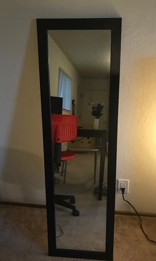 Classy Black full length mirror 1