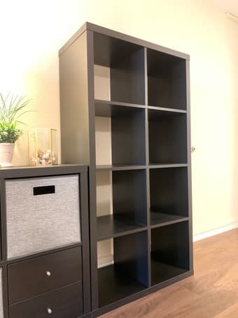 Ikea dark brown bookshelf / shelving / shelf unit 1