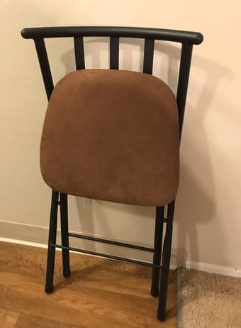 folding chair, desk, twin size bed, cribs 3