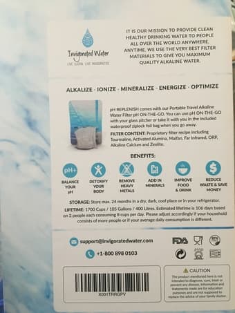 Glass water pitcher, filter, alkalizer 2