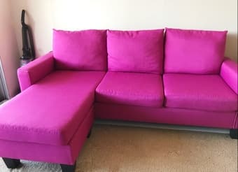 Move out sale: Sofa, Garment Rack, chairs, Latching Box 2