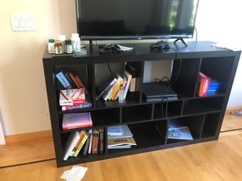 TV Table with Shelves 1