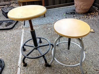 Adjustable Height Barstools / Art Stools 1