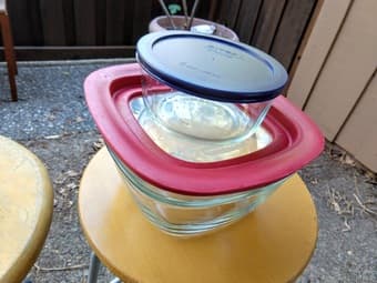 Glass Food Storage Tupperware 1