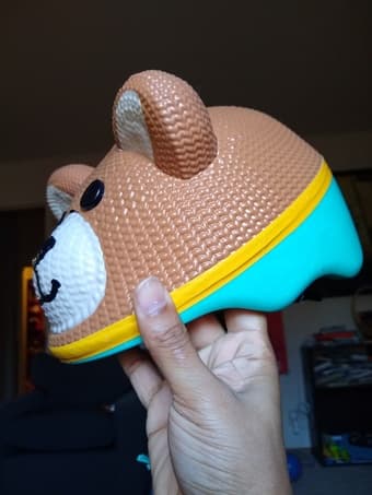 Infant and toddler bath tub and helmet 1