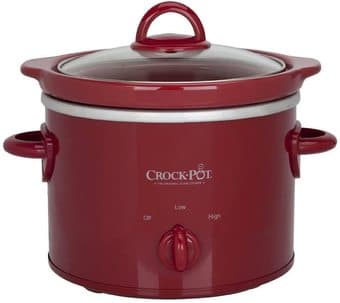 NEW-Crock-Pot 2-QT Round Manual Slow Cooker, Red 2
