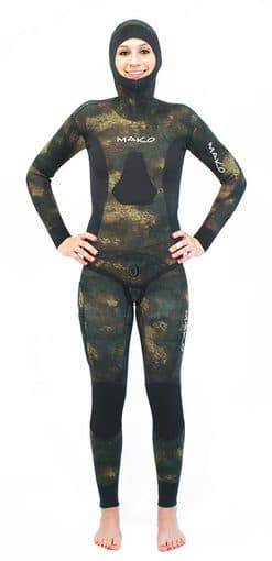 Mako_Women's Yamamoto Reef Camo 2 Piece Open Cell Wetsuits 1