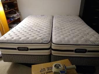 2x TwinXL semifirm mattresses - pair 1
