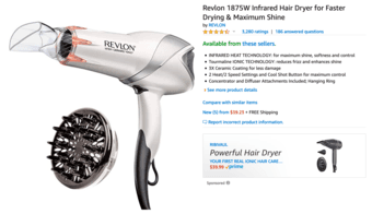 Revlon Hair dryer and hair styling curling iron 2