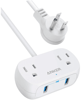 Power Strip Extension Cord with 2 USB ports 2