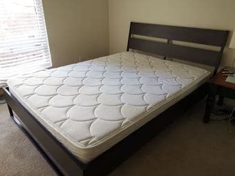 queen bed with mattress 1