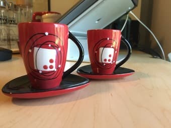 espresso coffee cups - set of 6 1