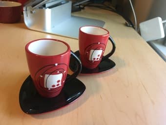 espresso coffee cups - set of 6 2