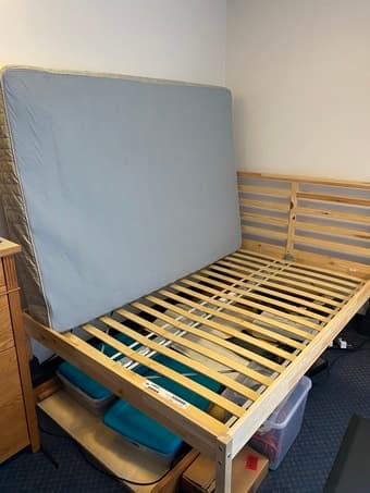 Full size mattress + bed frame 3