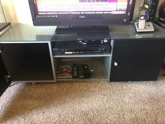 FS - Curio cabinet , TV stand and TV (free) 2