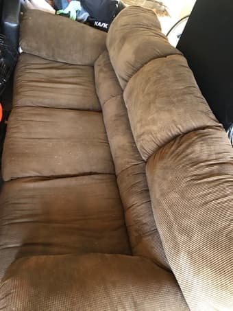 Comfy brown couch 1