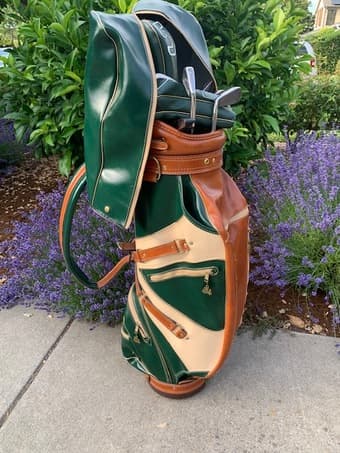 Golf Bag & Clubs Vintage 1080s 2