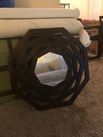 2 Wooden Mirrors 1