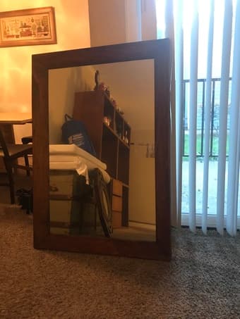 2 Wooden Mirrors 2