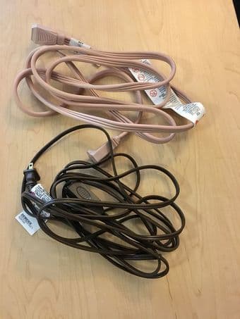 Selling: extension cords, hangers, bedsheet, memory foam & red purse 2