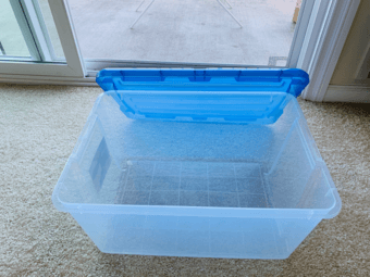 COSTCO Large Transparent Plastic Box for storage (x3), $10 1