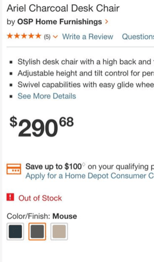 Brand new Desk Chair accent chair swivel chair with wheels 3