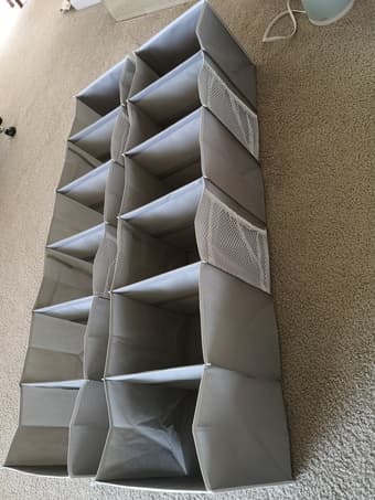 4 Brand new hanging organizer - 6 tier with 4 side pockets 2