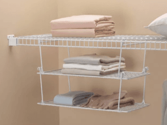 ClosetMaid 21" Stack or Hang Wire Shelf White organizer 3