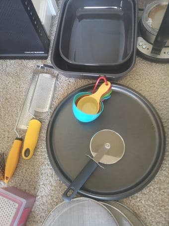 16 inches pizza pan and cutter pizza set 1