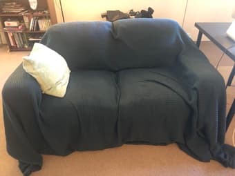 FREE Pair of Matching Black Couches 2