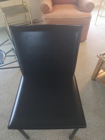 black leather chair 1