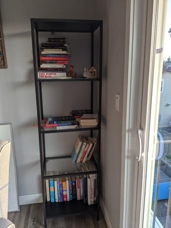Glass bookshelf 1