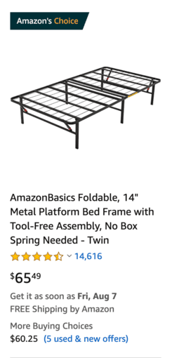 Bed Frame - Twin 1