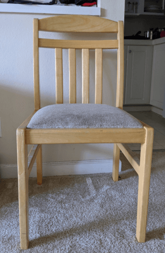 Moving sale: wooden table $65 and chair $35 2
