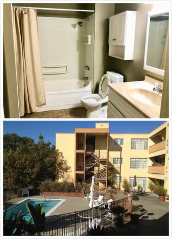 宽敞卧室带家具和独立卫生间 红木城 Redwood City Downtown 2