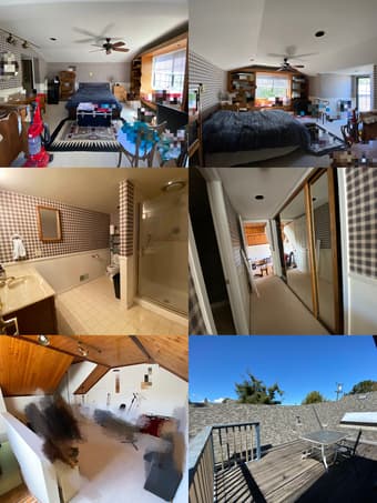 Master bedroom+ with private bathroom & small rooftop patio in 4Br/3Ba 2
