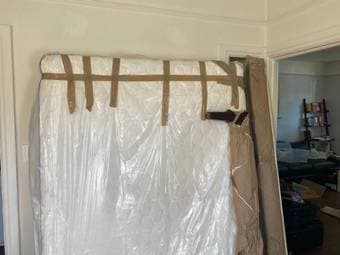 Queen sized mattress and bed frame 2